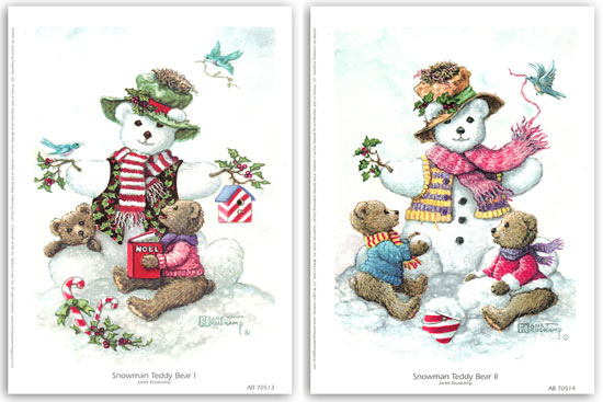 snow man teddy