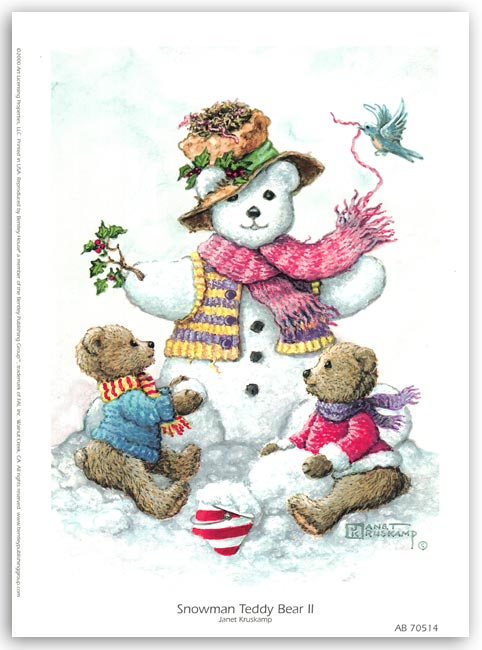 snow man teddy